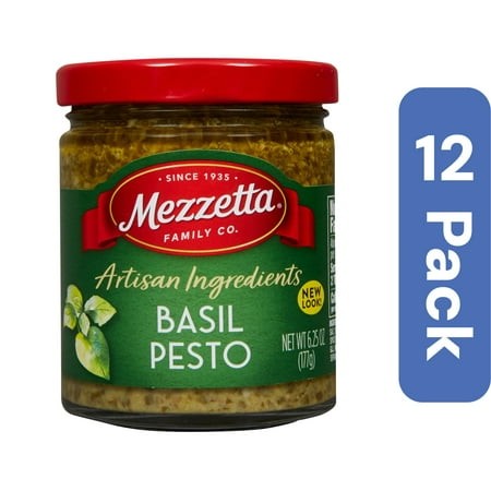 Mezzetta Pesto Sauce Basil Italian Homestyle 6.25 Oz (Pack of 12)