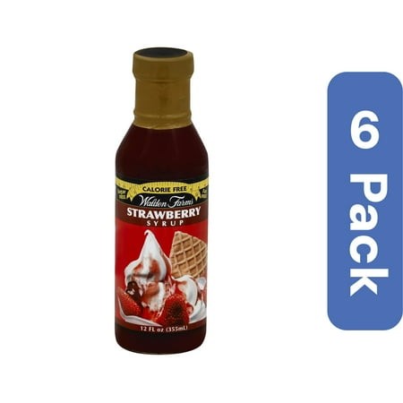 Walden Farms Strawberry Syrup 12 Fl Oz (Pack of 6)