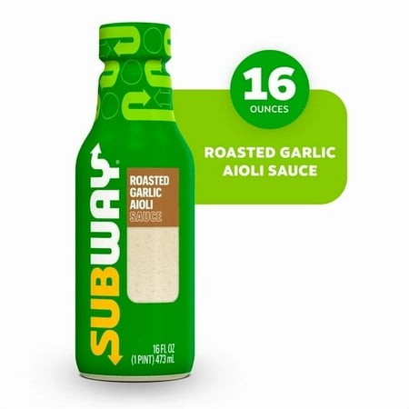 Subway Roasted Garlic Aioli Sauce  16 Fl. Oz. Pack of 2