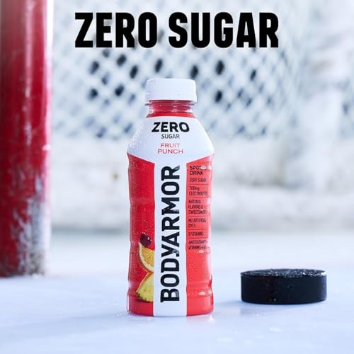 BODYARMOR ZERO Sugar Watermelon Strawberry Electrolyte Drink, Natural Flavors, 16 Fl Oz Bottles (12 Pack), B Vitamins & Antioxidants Sugar Free Hydrat thumbnail