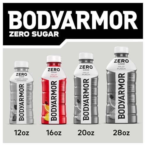 BODYARMOR ZERO Sugar Watermelon Strawberry Electrolyte Drink, Natural Flavors, 16 Fl Oz Bottles (12 Pack), B Vitamins & Antioxidants Sugar Free Hydrat thumbnail