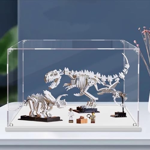 Acrylic Display Box, Compatible with Lego 21320 Dinosaur Fossils, Dust Box, Collectible Gift Display Box, Organizer (Box Only) (2mm) thumbnail