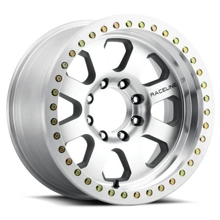 Raceline RT260M Avenger 17x9in / 6x135 BP / -12mm Offset / 87.10mm Bore - Machined Beadlock Wheel