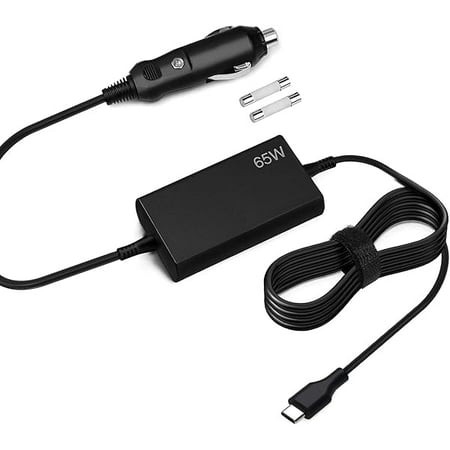 65W USB-C Laptop Car Charger for Dell Latitude 9430 7530 7430 7330 5330 5430 5530 3330 2-in-1 Laptop P159G P104F P137G P138G P133G P134G P136G P135G P