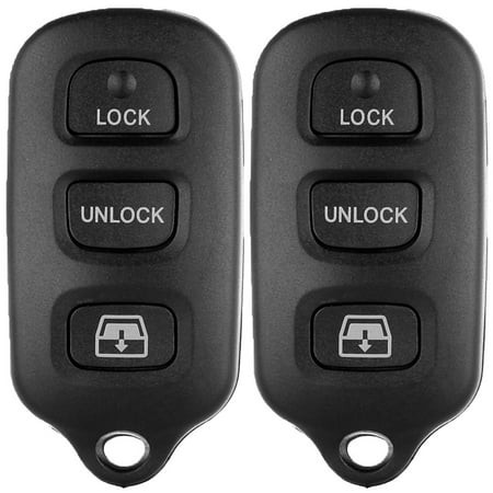 Cciyu X 2 Flip Key Fob (Shell Case) 3 Buttons Replacement for 98 99 00 01 02 03 04 05 06 07 08 09 for Toyota Avalon 4Runner Sequoia Series with FCC HY