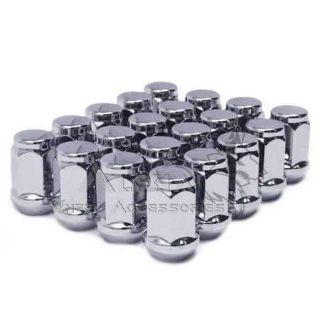 20 Chrome Lug Nuts 14x1.5 for 2008 Newer Dodge Challenger Scatpack Hellcat SRT