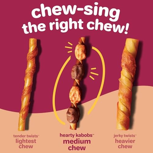 Hartz Oinkies Hearty Kabob Dog Treats with 100% Real Chicken, Duck, Sweet Potato & Carrot, Rawhide-Free, Natural Dog Treats, Highly Digestible Long La thumbnail