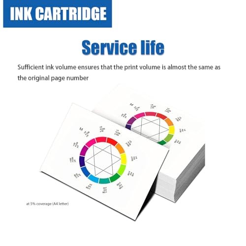 TINNYTT 67XL Ink Cartridges Replacement Compatible 67XL for HP DeskJet 1255 2721 2722 2723 2724 2725 Printer(1Black, 1Cyan, 1Yellow, 1Magenta),Four Co thumbnail
