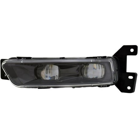 EPIC LIGHTING OE Style LED Fog Light Black Housing Assembly Replacement for DODGE 14-20 DURANGO 17-21 GRAND CHEROKEE SRT [ CH2593159 68275510AC ] Righ