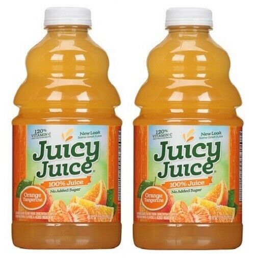 Juicy Juice 100% Orange Tangerine Juice 48 Oz 2 Pack