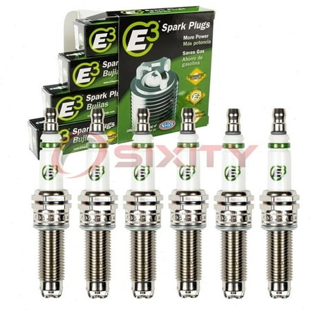 6 Pc E3.82 E3 Spark Plugs Compatible with 3423 3441 3445 3461 3483 7751 90074 92924 9407 94716 95710 9620 9621 DILZKR7A11DS DILZKR7A11G DILZKR7B11GS D