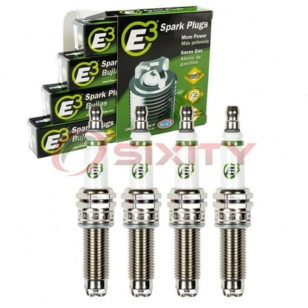 4 Pc E3.82 E3 Spark Plugs Compatible with 3423 3441 3445 3461 3483 7751 90074 92924 9407 94716 95710 9620 9621 DILZKR7A11DS DILZKR7A11G DILZKR7B11GS D