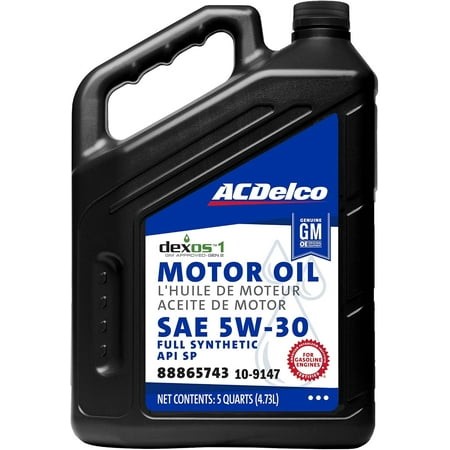 ACDelco GM Original Equipment 10-9330 (19432322) Dexos™1 GEN 3 Full Synthetic 5W-30 Motor Oil - 5 Qt