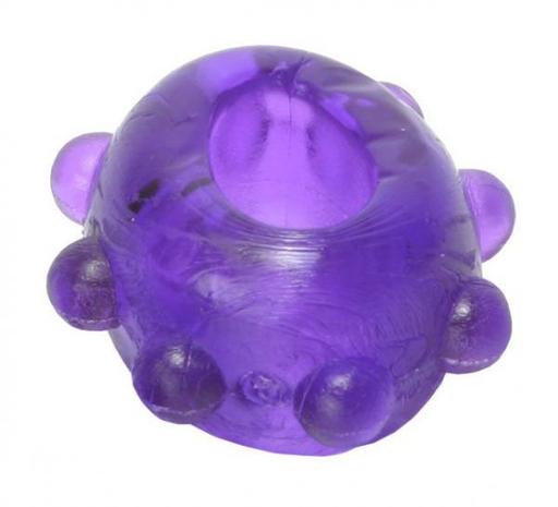 2 Gummy Cock Rings- Purple-(Package of 4)