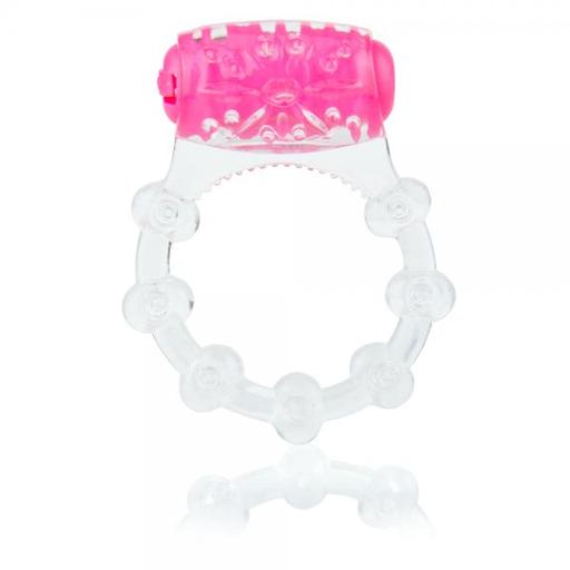 Bundle Package of Color Pop Quickie Pink Vibrating Ring and a Bottle of 1.7 -oz ILube Personal Silicone Lubricant