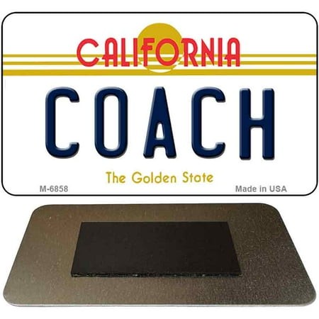Coach California State License Plate Tag Magnet M-6858 3.5  X 2  Magnet (M)