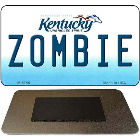 Zombie Kentucky State License Plate Tag Novelty Magnet M-6755 3.5  X 2  Magnet (M)