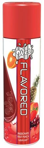 Wet Flavored Water Based Gel Lubricant Passion Fruit Punch 3.6 Ounce-(Package of 2)