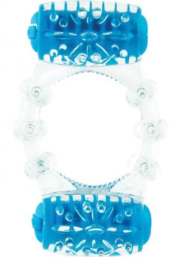 Gift Set of Color Pop Quickie Two Blue and One Screaming O Ultimate Disposable Vibrating Ring