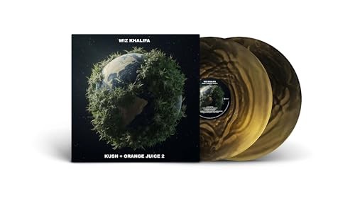 Wiz Khalifa Kush + Orange Juice 2 - Gold & Black Ghost Vinyl - Sealed UK 2-LP Double Vinyl Album Record 964191831 BMG 2026