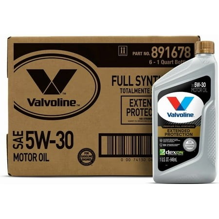 Valvoline Extended Protection Full Synthetic Motor Oil SAE 5W-30 1 QT  Case of 6