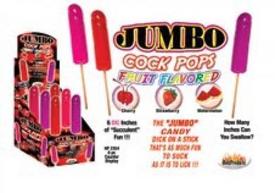 Gift Set of Jumbo Fruit Flavored Cock Pops Watermelon and One Screaming O Ultimate Disposable Vibrating Ring