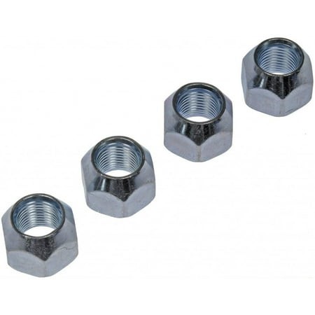 KarParts360 for SRT Viper 2013 2014 Wheel Lug Nut | 4 Pieces | Chrome Finish | Standard | Made of Steel | 1/2-20 Thread Size | with Open End Design