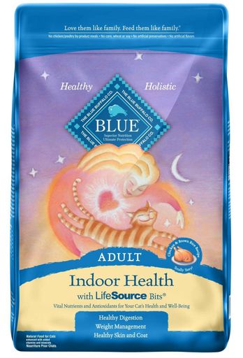 Brand New BLUE Adult Indoor Health Chicken & Brown Rice Dry Cat Food 15-lb