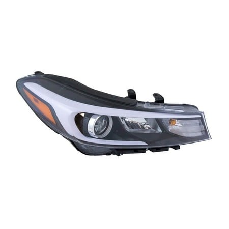DAMAIJOY Headlight Lamp Passenger Side Right Clear for Kia for Forte EX/L/LX/S/SX 17-18 for Forte5 EX/LX/SX 17-18 Composite-Assembly Type 20-9905-00-1