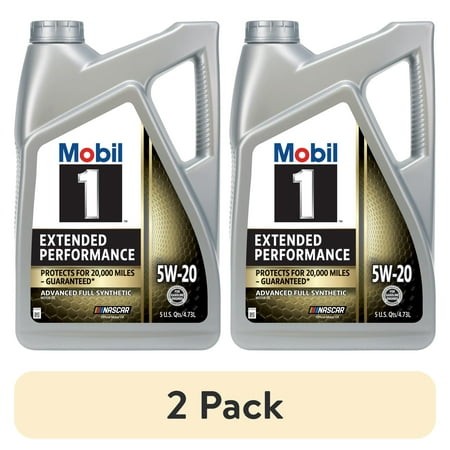 (2 Pack) Mobil 1 Extended Performance Full Synthetic Motor Oil 5W-20  5 Quart