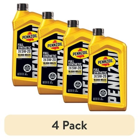 (4 Pack) Pennzoil Full Synthetic 5W-20 Motor Oil  1 Quart
