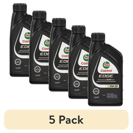 (5 Pack) Castrol Edge 5W-20 Advanced Full Synthetic Motor Oil  1 Quart