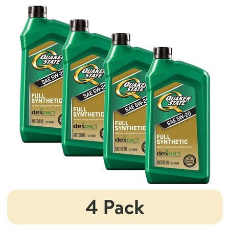 (4 Pack) Quaker State Full Synthetic 5W-20 Motor Oil  1 Quart