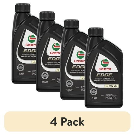 (4 Pack) Castrol Edge 5W-20 Advanced Full Synthetic Motor Oil  1 Quart