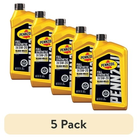 (5 Pack) Pennzoil Full Synthetic 5W-20 Motor Oil  1 Quart