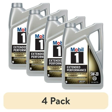 (4 Pack) Mobil 1 Extended Performance Full Synthetic Motor Oil 5W-20  5 Quart