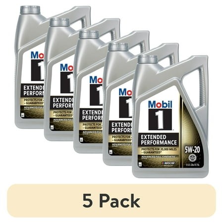 (5 Pack) Mobil 1 Extended Performance Full Synthetic Motor Oil 5W-20  5 Quart