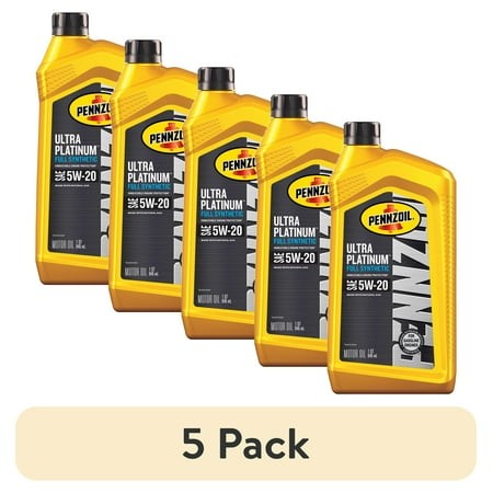 (5 Pack) Pennzoil Ultra Platinum Full Synthetic 5W-20 Motor Oil  1 Quart