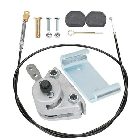 Upgrade Go Kart Mechanical Brake Caliper Bracket & 56  Cable with Pads Kit Suitable for Predator 212cc 196cc 6.5Hp GX160 Manco 9598 9597 Yerf-Dog ASW 