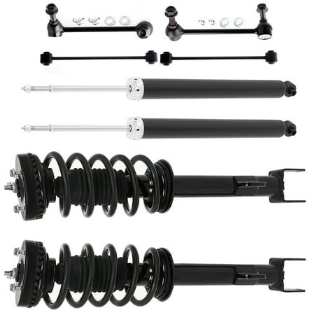 SCITOO Front Struts Coil Spring for 2011 2012 2015-2019 for Chrysler 300 3.6L 2011-2019 for Chrysler 300 5.7L Shocks Struts Sway Bars 6PCS 5797 672665