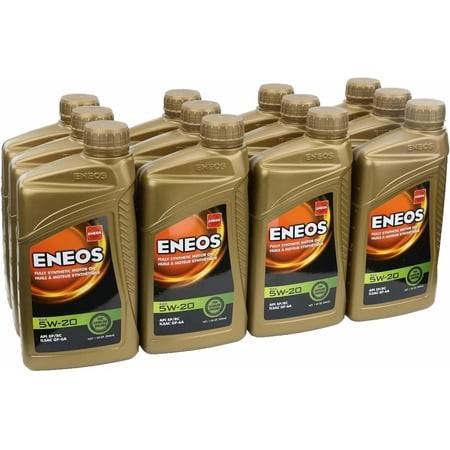 ENEOS 5W-20 Fully Synthetic Motor Oil (1-Quart  Case of 12)