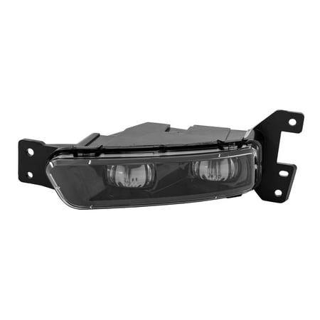KarParts360 for Jeep Grand Cherokee 2017 18 19 20 2021 Fog Light Driver Side | CAPA | LED | Clear Lens | Black Housing | SRT Models | Replacement for 