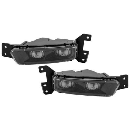 For Jeep Grand Cherokee 2017 18 19 20 2021 Fog Light Driver and Passenger Side | Pair | LED | Clear Lens | SRT Model | Replacement for CH2592159  CH25