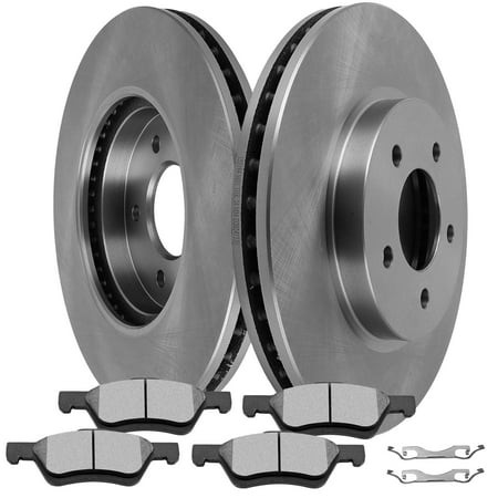 SCITOO Front Brake Kits 54123 Brake Rotors & D1047-7950 Brake Pads Fit for Ford for Escape 2005-2010 for Mazda for Tribute 2005 2006 2008-2010 for Mer