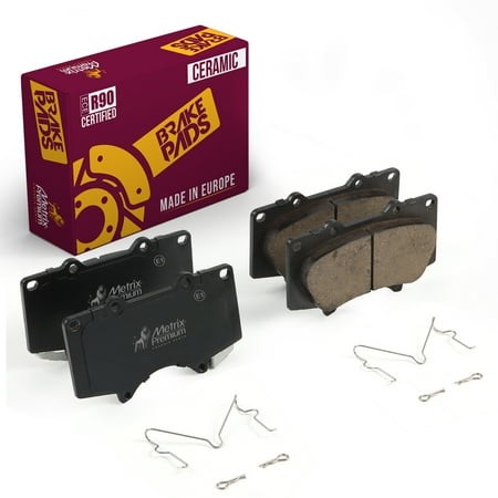 Metrix Premium Chassis Parts - Front Ceramic Disc Brake Pad Set D976 Fits 10-23 Lexus GX460 03-09 GX470 03-24 Toyota 4Runner 07-14 FJ Cruiser 10 Hilux