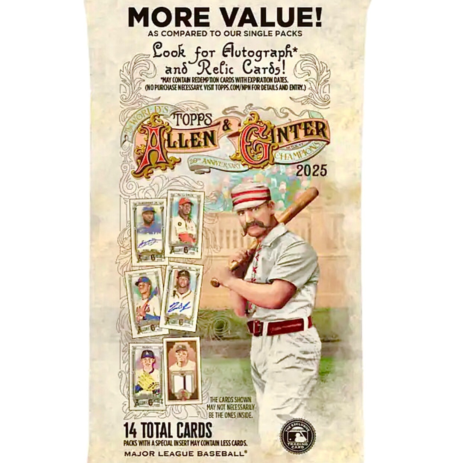 2025 Topps Allen & Ginter Baseball Fat Pack (14-Card Pack Factory Sealed)