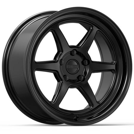 18x10.5 Kansei Wheel K14B Roku Black Wheel 5x100 (12mm)