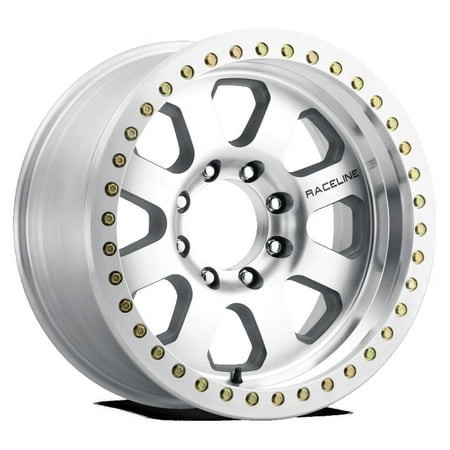 Raceline RT260M Avenger 17x9in / 5x139.7 BP / 0mm Offset / 107.95mm Bore - Machined Beadlock Wheel