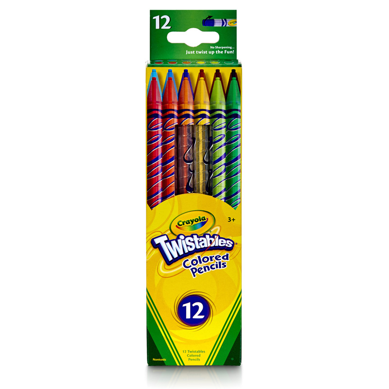 Crayola - Twistables  Colored Pencils  12 per Box  6 Boxes