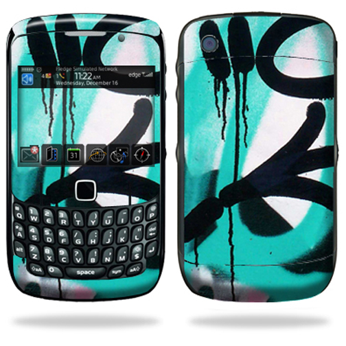 Skin Decal Wrap Compatible with Blackberry Curve 8500 8520 8530 Graffiti Tagz